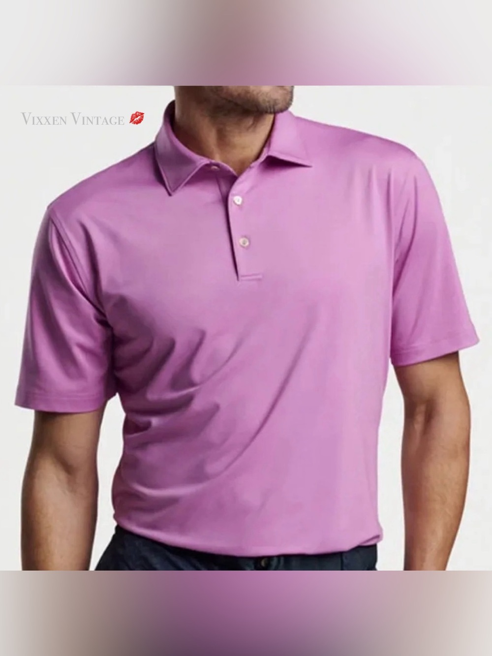 PETER MILLAR ‘CROWN SPORT SOLID PERFORMANCE JERSEY POLO’ IN HEATHER OLEANDER